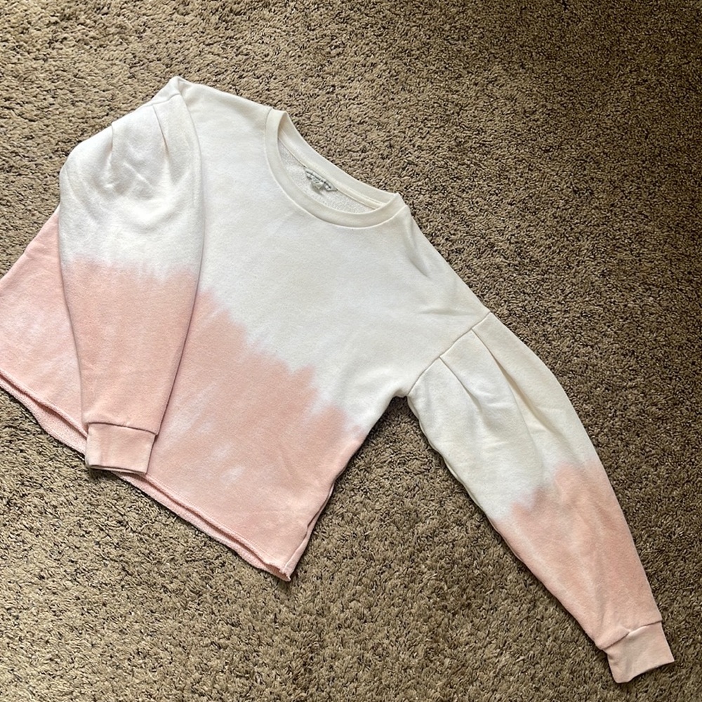 American Eagle Outfitters Oversized Cropped Puff Sleeve Sweatshirt Size XXS